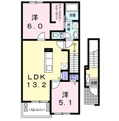 フランメゾンIIの物件間取画像